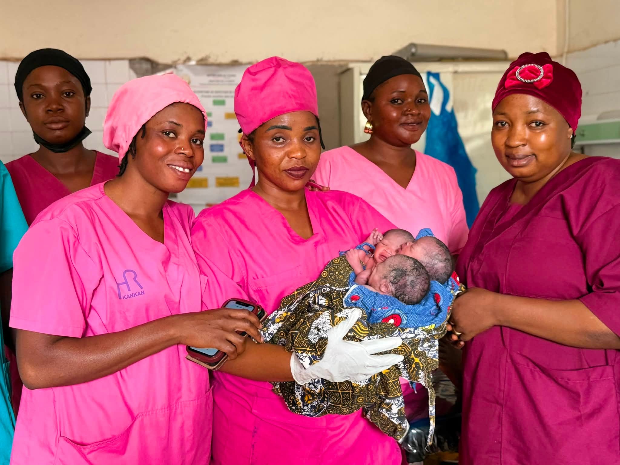 Naissance de triplés à l’Hôpital Régional de Kankan